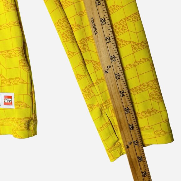 Adidas & LEGO Athletic Top Youth Kids XL Yellow Crewneck Jersey Long Sleeve - Picture 6 of 10